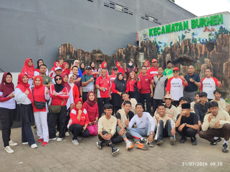 Sambut Dirgahayu RI, Gelar Pengobatan Gratis dan  Senam Bersama,
