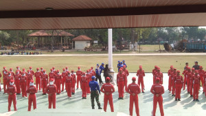 Calon Paskibraka Bangkalan Melaksanakan Pemusatan Latihan Perdana Jelang HUT RI Ke-71